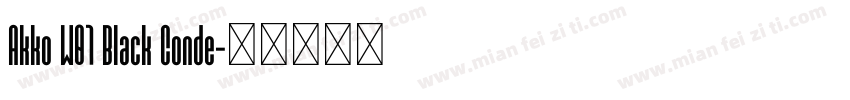 Akko W01 Black Conde字体转换